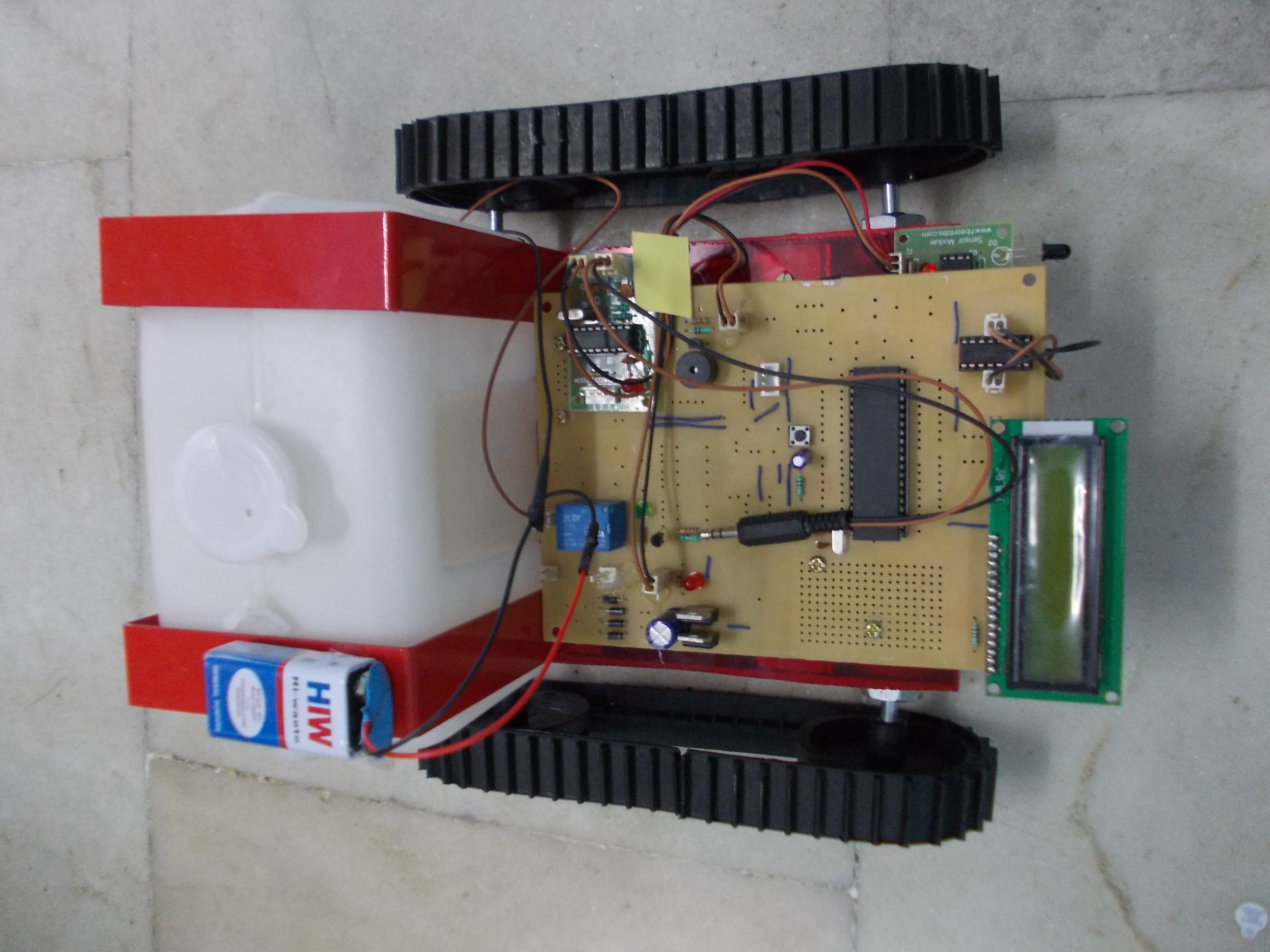 ARDUINO BASED GSM FIRE FIGHTING ROBOT